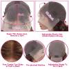 LETMIEO 30 inch Ombre Lace Front Wig Human Hair Straight 13x6 Highlight Wig view 4
