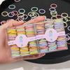 Headstring Headband High Elastic Rubber Band Girl Child Tie Hair Rope Headpiece(Threaded cream) view 4
