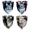 RODAILYCAY 4 Packs Triangle Head Scarf, Chiffon Hair Kerchief, Chinchilla Elastic Hair Scarf Bandanas for Women Girls view 1