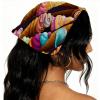 RODAILYCAY 4 Piece Hair Scarf Headband for Women Girls Ice Cream Non Slip Head Covers Elastic Triangle Head Scarf Bandana view 2