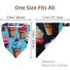 RODAILYCAY 4 Piece Hair Scarf Headband for Women Girls Ice Cream Non Slip Head Covers Elastic Triangle Head Scarf Bandana view 4