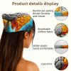 RODAILYCAY 4 PCS Hair Scarfs, Elastic Hair Scarf Headband, Artistic Brain Triangle Kerchief, Non Slip Head Hairband Bandanas view 3