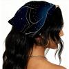 RODAILYCAY 4 Pack Chiffon Hair Scarf, Head Bandanas for Women, Elastic Triangle Hair Bandanas Kerchief, Taurus Constellation view 2