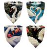 RODAILYCAY 4 PCS Hair Scarfs, Elastic Hair Scarf Headband, Swan Triangle Kerchief, Non Slip Head Hairband Bandanas view 1