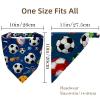 RODAILYCAY Soccer Football 4 PCS Hair Scarfs, Elastic Hair Scarf Headband, Triangle Kerchief, Head Hairband Bandanas view 4