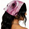 RODAILYCAY Pink Monkey Orangutan 4 Pieces Hair Scarf, Chiffon Bandanas Kerchief, Non Slip Triangle Headband Bandana for Women Girls view 2