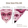 RODAILYCAY Pink Monkey Orangutan 4 Pieces Hair Scarf, Chiffon Bandanas Kerchief, Non Slip Triangle Headband Bandana for Women Girls view 4