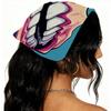 RODAILYCAY 4 PCS Hair Scarfs, Teeth Elastic Hair Scarf Headband, Triangle Kerchief, Head Hairband Bandanas view 2