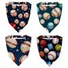 RODAILYCAY 4 Packs Hair Scarf, Chiffon Head Kerchief, Non Slip Triangle Headband Bandana for Women Girls, Baseball view 1
