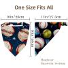 RODAILYCAY 4 Packs Hair Scarf, Chiffon Head Kerchief, Non Slip Triangle Headband Bandana for Women Girls, Baseball view 4