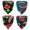 RODAILYCAY 4 Packs Hair Scarf Headband for Women, Watermelon Non Slip Head Covers, Elastic Triangle Head Scarf Bandana view 1
