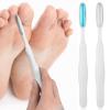 YBEATY 2Pcs Mini Foot File Precision Callus Remover Foot Files Callus Remover Scrubber Smooth Feet Heel Scraper for Between Toes Hard Skin Pedicures Hands in Shower Cracked Feet(White) view 1