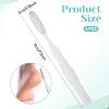 YBEATY 2Pcs Mini Foot File Precision Callus Remover Foot Files Callus Remover Scrubber Smooth Feet Heel Scraper for Between Toes Hard Skin Pedicures Hands in Shower Cracked Feet(White) view 2