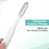 YBEATY 2Pcs Mini Foot File Precision Callus Remover Foot Files Callus Remover Scrubber Smooth Feet Heel Scraper for Between Toes Hard Skin Pedicures Hands in Shower Cracked Feet(White) view 3
