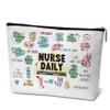 Beshoul Gifts for Nurse Graduates, Daily Affirmations Nurses Graduation Makeup Bag for Women, Nursing Appreciation Gift Cosmetic Pouch Essentials Accessories for Work - G03 view 1