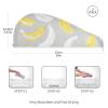 ElliTarr Grey Banana Microfiber Hair Towel Wrap Absorbent Hair Wrap Towels Turban with Button 2 Pack Hair Drying Cap for Wet Curly Long Hair Quick Dry Anti Frizz view 3
