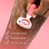 Bushbalm Travel Razor - Compact Case with Flexible Glide Head, Pink view 3