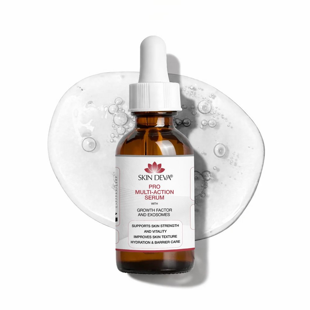 Skin Deva Pro Multi-Action Serum with Exosome Bio-Active Complex, Enhances Skin Radiance, Hydrating Face Serum for Smooth, Even-Looking Skin, Lightweight, Smooth and Boost Visible Radiance, 1 Fl Oz