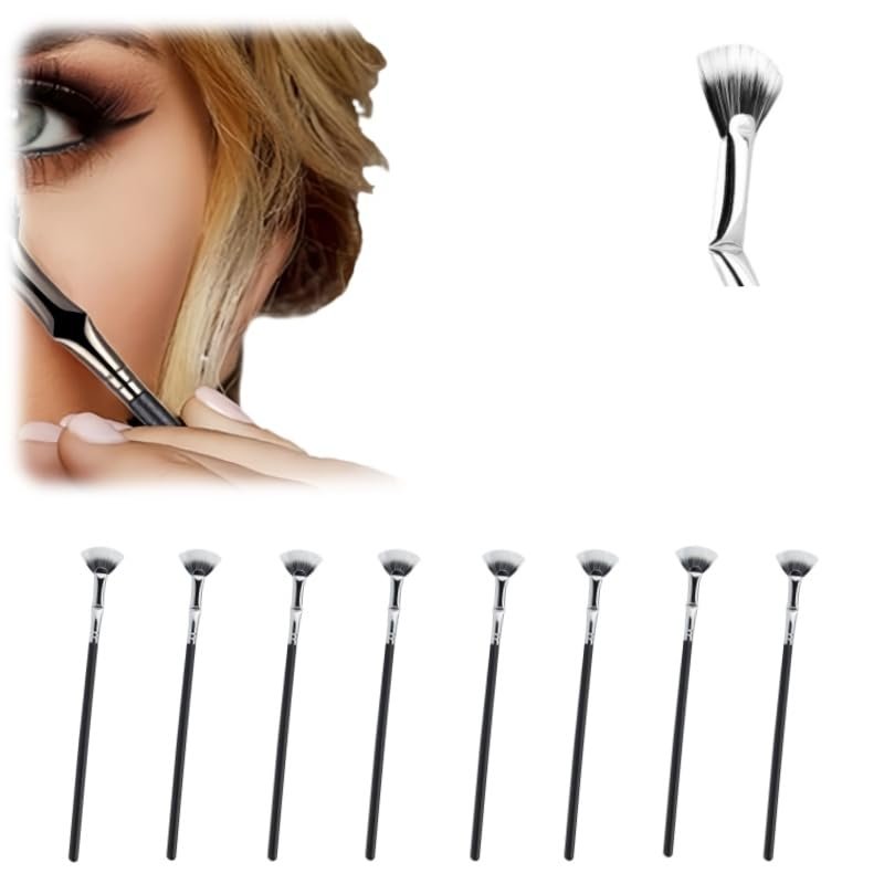 2026 Portable Folding Angle Scalloped Lash Brush 2 Pack - Travel Eyelash Comb For Curling & Separating, Makeup Bag Essential