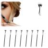 2026 Portable Folding Angle Scalloped Lash Brush 2 Pack - Travel Eyelash Comb For Curling & Separating, Makeup Bag Essential view 1