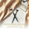 2026 Portable Folding Angle Scalloped Lash Brush 2 Pack - Travel Eyelash Comb For Curling & Separating, Makeup Bag Essential view 3