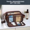 Travel Toiletry Bag for Men,Shaving Dopp Kit,Large Toiletries Organizer bag view 4