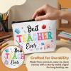 APIILVPQ Teacher Makeup Bag, Teachers Appreciation Travel Cosmetic Pouch Bags with Zipper, Rainbow Best Teacher Ever Essentials Gifts - A08 view 3