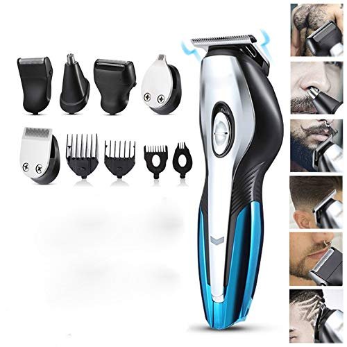 LUIJHFC Six in Hair Clipper Electric Hair Cutting Machine Professional Clipper Shaving Beard Rechargeable Tools Trimer Cliper