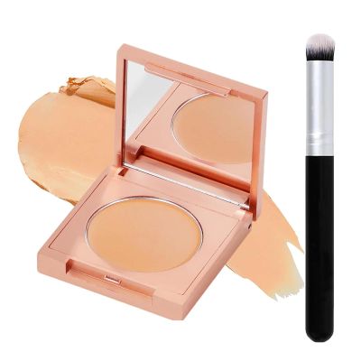 Colored Clay CC Undereye Corrector, Color Corrector for Dark Circles, Redness, Acne, Blemish with Brush, Hydrating Under Eye Concealer to Brighten & Conceal for Women & Men(02# Natural)