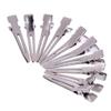 10pcs Flat Clip Pin Metal Single Prong Hair Clips Flat Mouth Square Clip Barrette for Bows Jewelry Accessories view 1