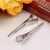 10pcs Flat Clip Pin Metal Single Prong Hair Clips Flat Mouth Square Clip Barrette for Bows Jewelry Accessories view 3