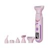 Female 5-in-1 Electric Bikini Shaver, Waterproof and Painless Public Shaver, Female Leg, face and Armpit Shaver, 5-piece Bikini Shaver (SS815 Upgrade to 5in1 [Pink]) view 1