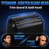 DSP Foil Shaver for Men, Cordless Rechargeable, Bald Head Trimmer view 3