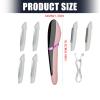 Electric Facial Hair Remover with LED Light for Gentle Removal and Skin Exfoliation Travel Size Remover view 3