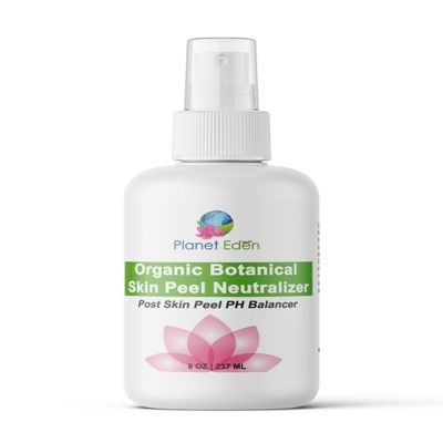 Planet Eden 8 Oz Organic Botanical Skin Chemical Peel Neutralizer - Neutralizes Salicylic, Lactic, Glycolic and Jessner Peels