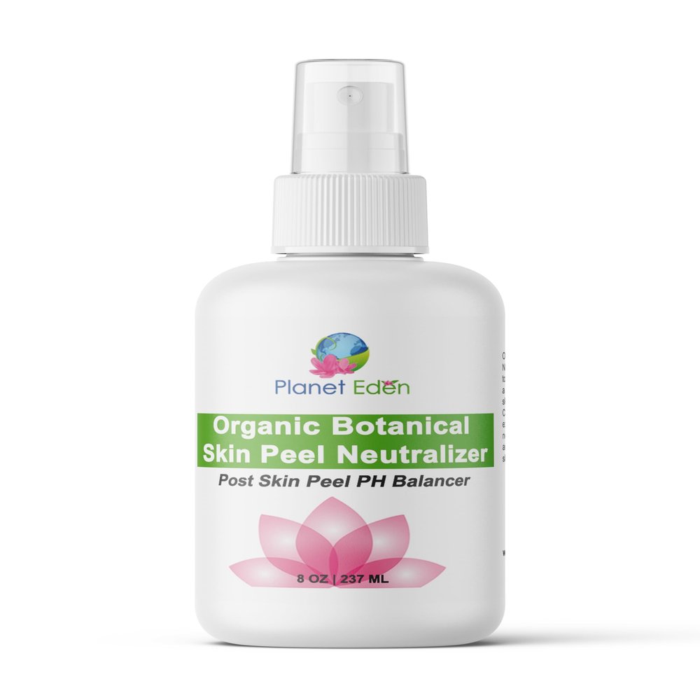 Planet Eden 8 Oz Organic Botanical Skin Chemical Peel Neutralizer - Neutralizes Salicylic, Lactic, Glycolic and Jessner Peels