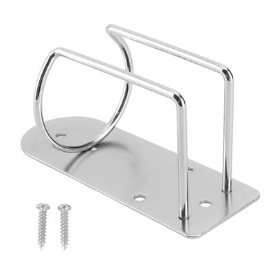 Jwthee Stainless Steel Hair Clipper Wall Mount, Heavy Duty Hair Trimmer Holder and Organizer, Salon Tool Storage Rack for Barbershop Home, Silver (7x14x5.5cm)