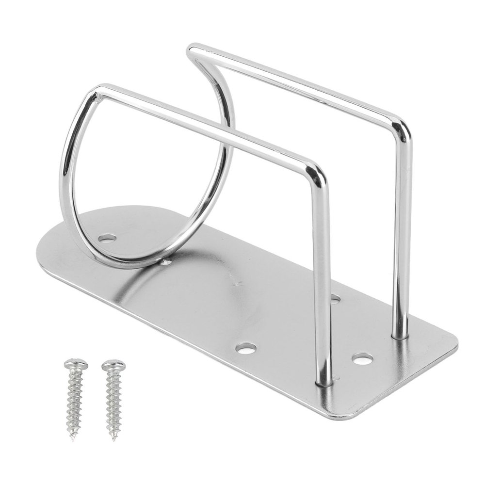 Jwthee Stainless Steel Hair Clipper Wall Mount, Heavy Duty Hair Trimmer Holder and Organizer, Salon Tool Storage Rack for Barbershop Home, Silver (7x14x5.5cm)