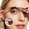 KINGMAS 3 Head Eyebrow Eyelash Shaper Eyelash Comb Double Head Spoolie Brushes Makeup Grooming Tool for Separating Lashes, Eliminating Mascara Clumps, Grooming and Shaping Brow (Pink) view 2