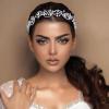 JHOO Bridal Crystal Rhinestone Headband for Wedding and Prom, Elegant Lightweight Hair Piece for Updo and Loose Hair Styles view 3
