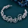 JHOO Bridal Crystal Rhinestone Headband for Wedding and Prom, Elegant Lightweight Hair Piece for Updo and Loose Hair Styles view 4