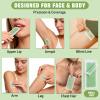 72 Pcs Wax Strips for Hair Removal, Wax Strips for Women & Men, All Skin Types, Face, Eyebrow, Body, Arms, Legs, Chest, Back, Bikini, Hypoallergenic Odourless, Green view 3