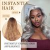 Grey Clip in Hair Extensions,26 Inch Soft Real Human Hair 120g 7pcs,Brazilian Remy Sliver Body Wave Clip ins,Light Gray Clip ins Silky Hair Extensions view 4
