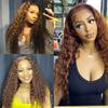 #30 Brown Bundles Human Hair Deep Wave Bundles 16 18 20 Inch Light Brown Deep Wave Bundle Human Hair Extensions Double Weft Unprocessed Brazilian Virgin Hair 3 Bundle 50 Grams Per Bundle view 2