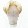 Men's Human Hair Full Lace Wig 150Density Honey Blonde 613# view 3