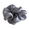 Pearl Sheen Hair Scrunchies For Women High Gloss Bands Thick Elastic Ponytail Holders Elegant(PURPLE) view 1