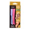 Hollywood Browzer Hair Removal and Dermaplaner Duo - Peach Fuzz and Eyebrow Razor for Women - Eyebrow Grooming Kit - Amethyst, Pink Sapphire - 2 pc view 2