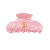 Acrylic Initial Cute Hair Clips Easter Birthday Gift for Women Teens Fashion Pink Glitter Hair Claw Clips Large Hair Clip Bridesmaid Gifts L view 1