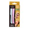 Hollywood Browzer Hair Removal and Dermaplaner Duo - Peach Fuzz and Eyebrow Razor for Women - Eyebrow Grooming Kit - Aquamarine, Rose Quartz - 2 pc view 3
