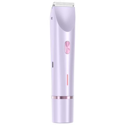 Women's Electric Hair Removal Device for Body, Bikini & Underarm, Painless Skin-Friendly Trimmer with Anti-Scratch Blade (Purple)